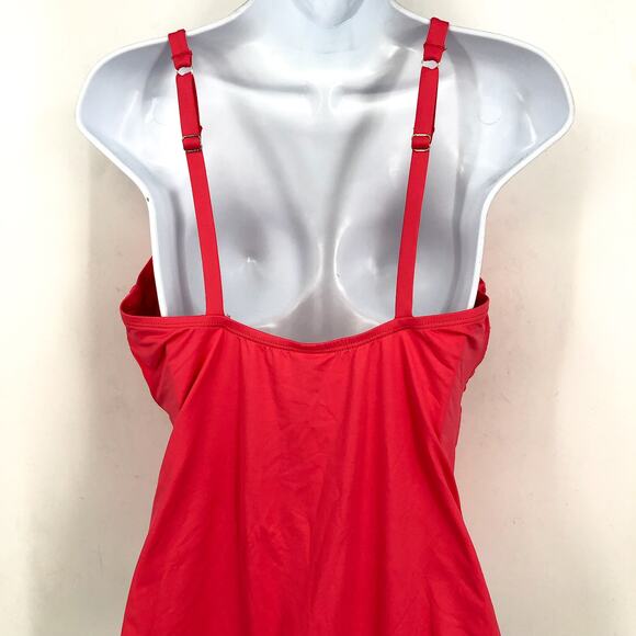 TOMMY BAHAMA Women's Pearl Cross Front One-Piece Swimsuit Size 6 Pink OTS NWT - Picture 6 of 9